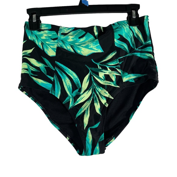 Old Navy Swim Old Navy Hi Rise Leafy Bikini Bottoms Medium Poshmark